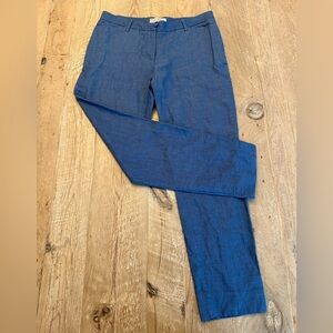 Gap Slim Cropped Pants Women Size 2 cobalt / denim blue